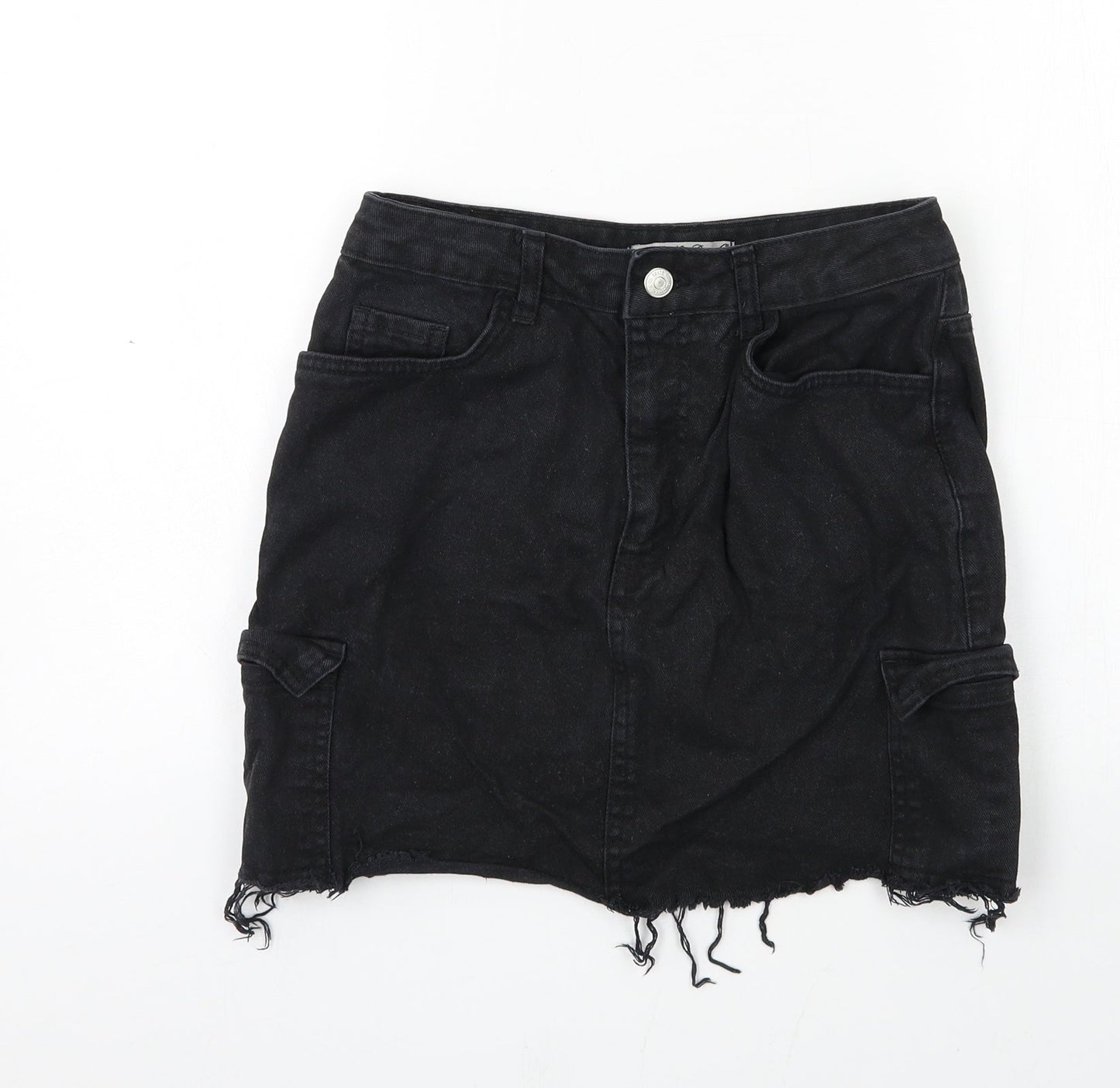 Womens UK Size 8 Denim & Co. A-Line Denim Skirt