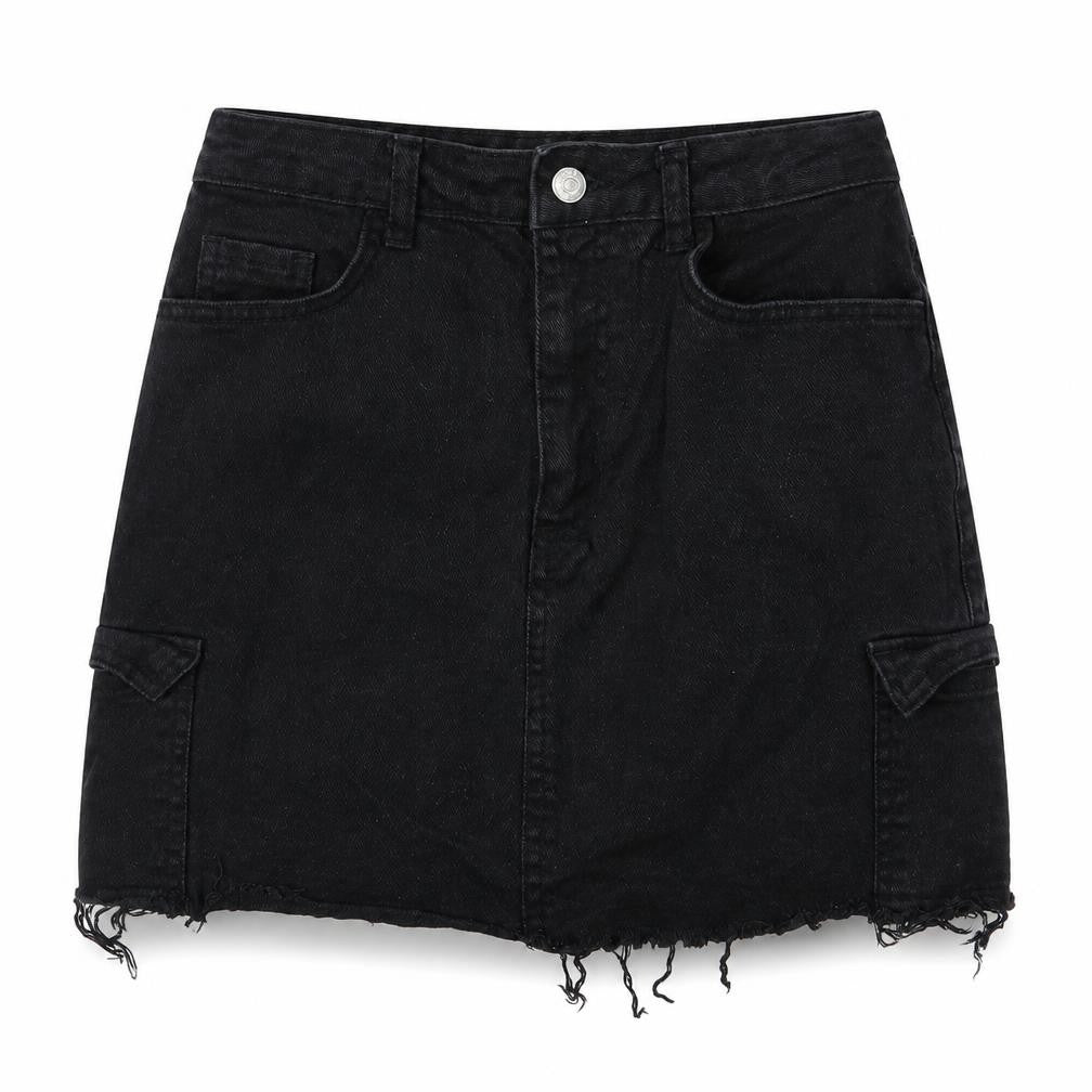 Womens UK Size 8 Denim & Co. A-Line Denim Skirt