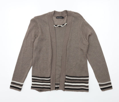 Just Elegance  Womens Brown Striped Knit Pullover Jumper Size S