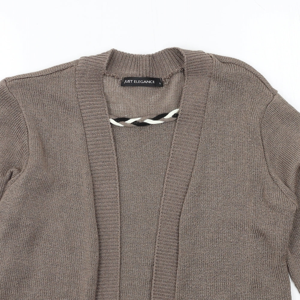 Just Elegance  Womens Brown Striped Knit Pullover Jumper Size S