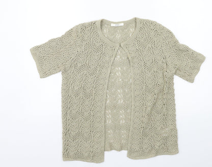 Womens UK Size 10 Marks and Spencer Brown Cardigan Jumper