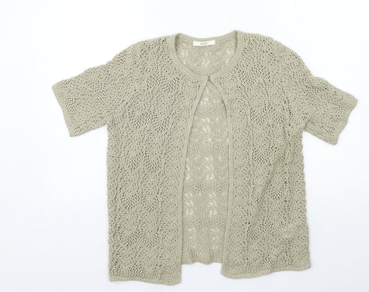 Womens UK Size 10 Marks and Spencer Brown Cardigan Jumper