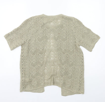 Womens UK Size 10 Marks and Spencer Brown Cardigan Jumper