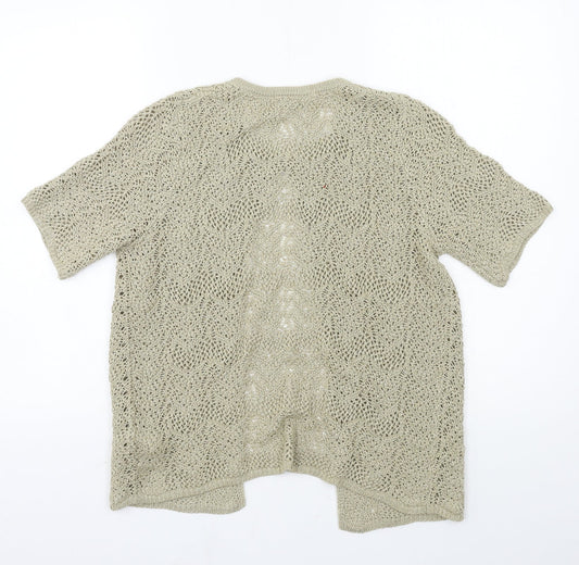 Womens UK Size 10 Marks and Spencer Brown Cardigan Jumper