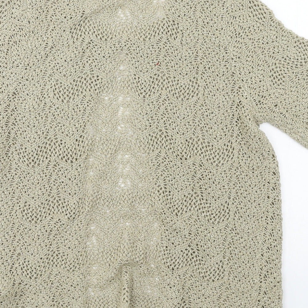 Womens UK Size 10 Marks and Spencer Brown Cardigan Jumper