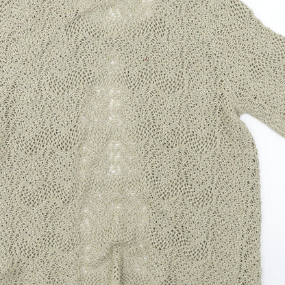 Womens UK Size 10 Marks and Spencer Brown Cardigan Jumper