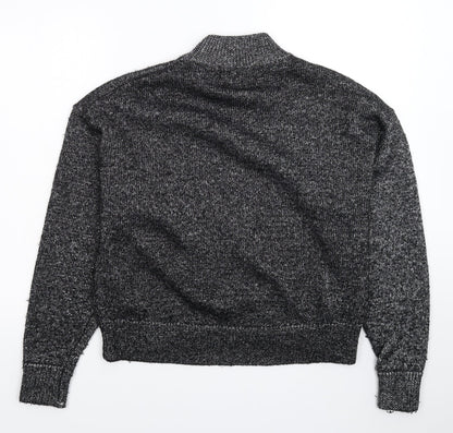 Womens UK Size M Zara Silver Pullover Jumper