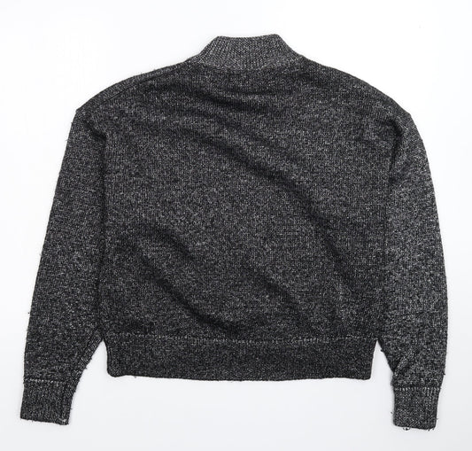 Womens UK Size M Zara Silver Pullover Jumper