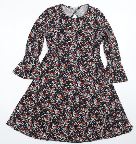 Red Herring Womens Multicoloured Floral  Fit & Flare  Size 10