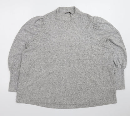 TU Womens Grey  Knit Pullover Jumper Size 20