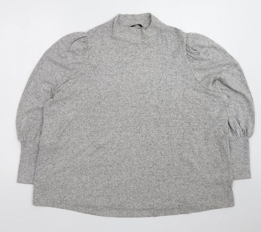 TU Womens Grey  Knit Pullover Jumper Size 20