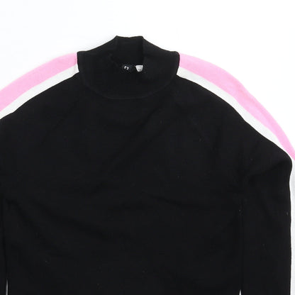 Womens UK Size XS Divided Black Pullover Jumper