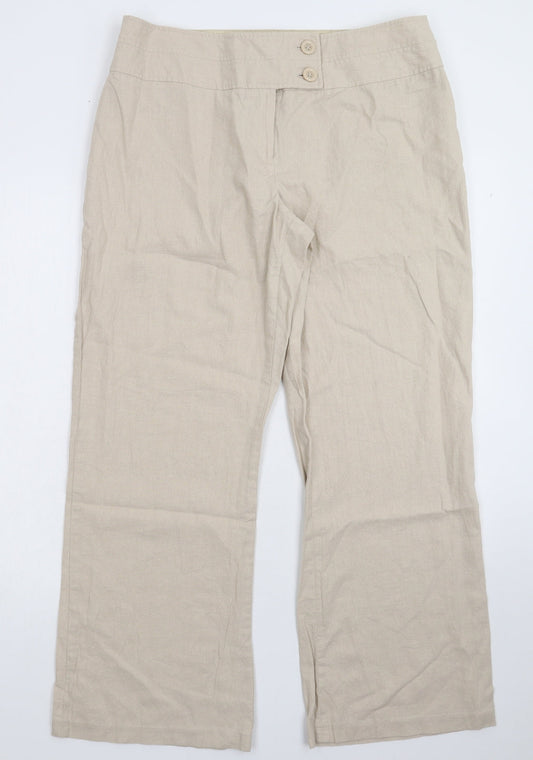 Womens UK Size 16 Debenhams Regular Fit  Grey Trousers