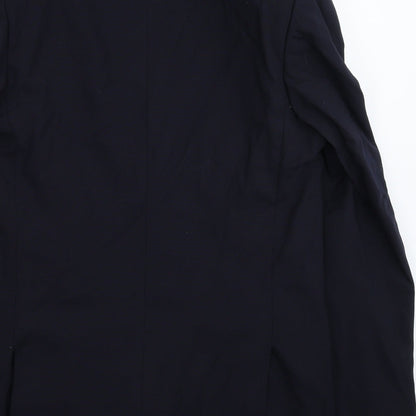 Preworn Mens Blue   Jacket Suit Jacket Size 40