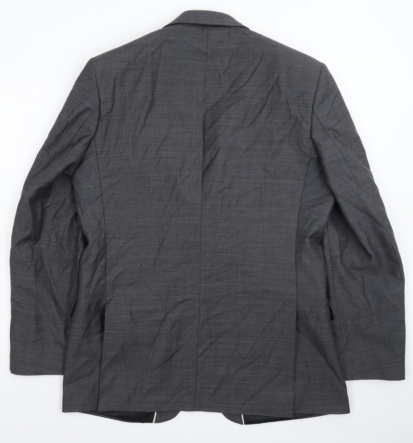 Mens UK Size 42 Racing Green Regular Grey Suit Jacket