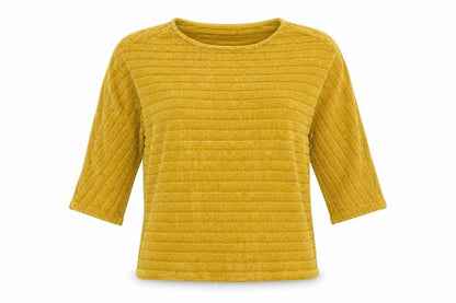 Womens UK Size S Viz a Viz Yellow Pullover Jumper