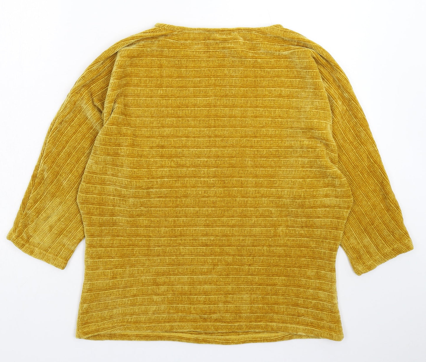 Womens UK Size S Viz a Viz Yellow Pullover Jumper