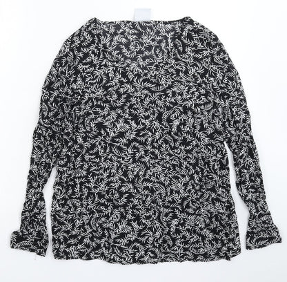 Womens UK Size M Mamalicious Black Basic Blouse