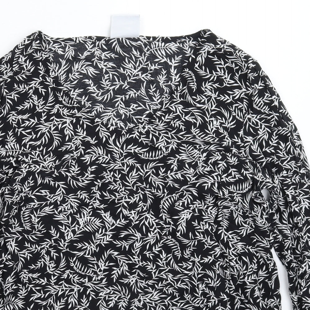 Womens UK Size M Mamalicious Black Basic Blouse