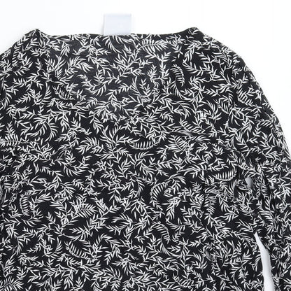 Womens UK Size M Mamalicious Black Basic Blouse