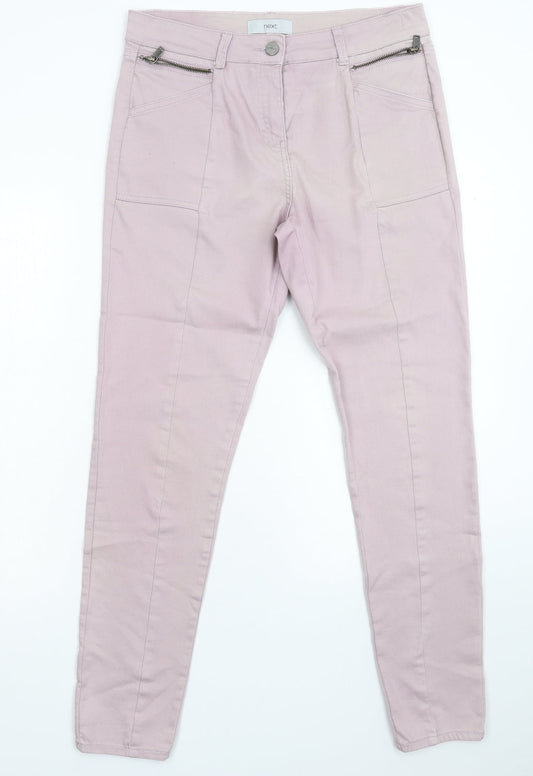 NEXT Womens Pink  Denim Skinny Jeans Size 10 L29 in