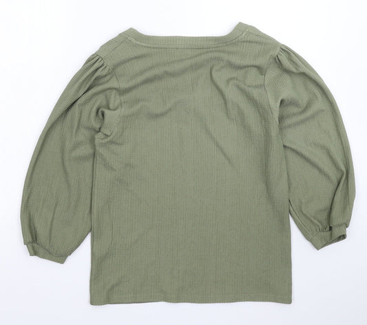 Womens UK Size 12 Principles Green Pullover Jumper
