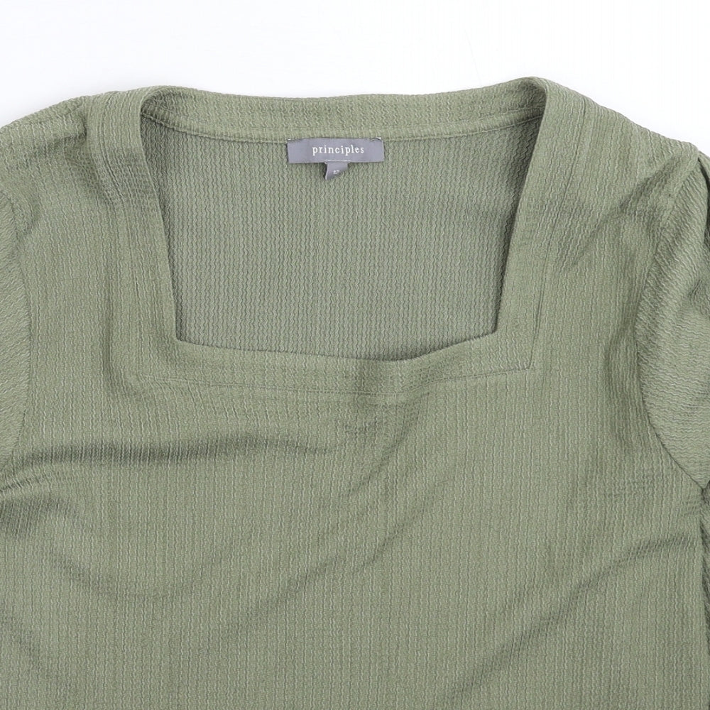 Womens UK Size 12 Principles Green Pullover Jumper