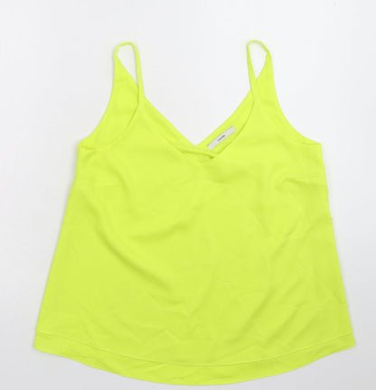 George Womens Yellow  Satin Basic Tank Size 10