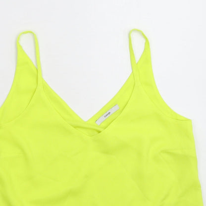 George Womens Yellow  Satin Basic Tank Size 10