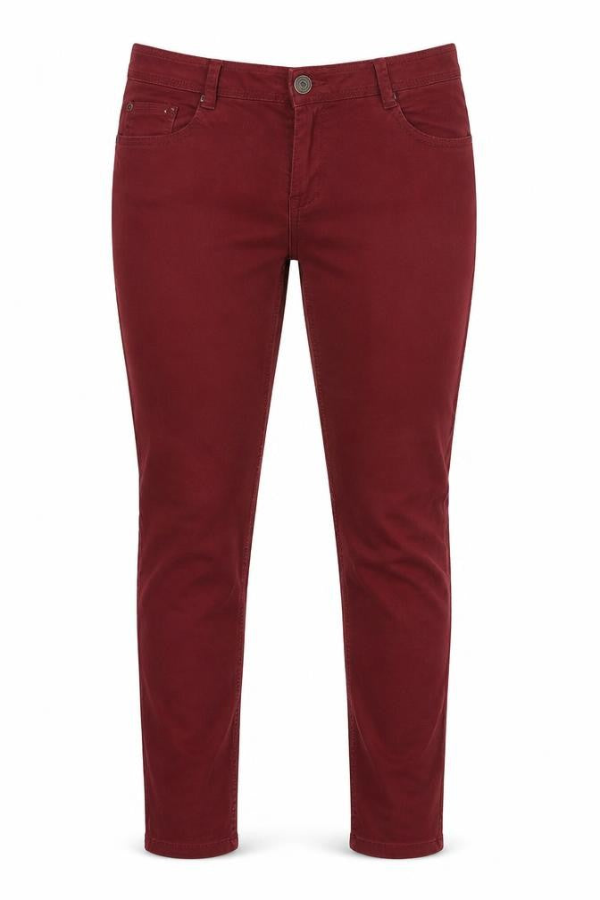 Front view of Next women’s brown denim skinny jeans, size UK 10, 30-inch leg