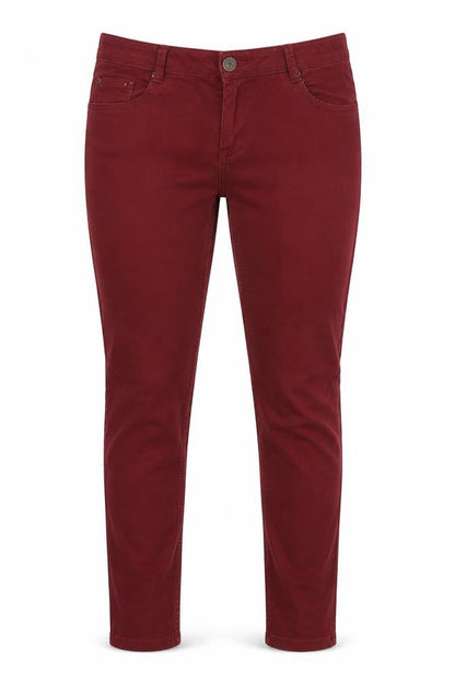 Front view of Next women’s brown denim skinny jeans, size UK 10, 30-inch leg