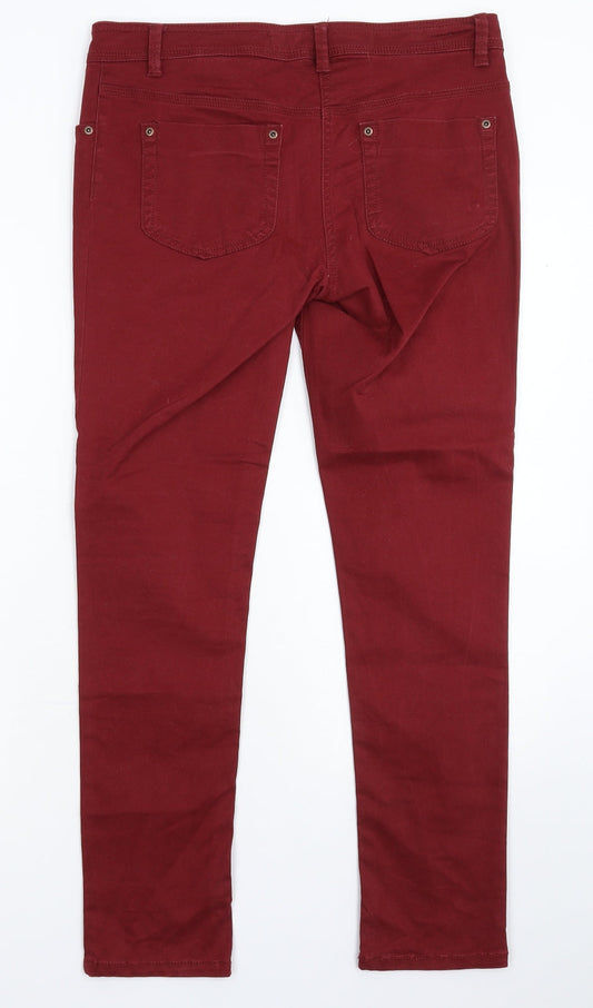 NEXT Womens Brown  Denim Skinny Jeans Size 10 L30 in