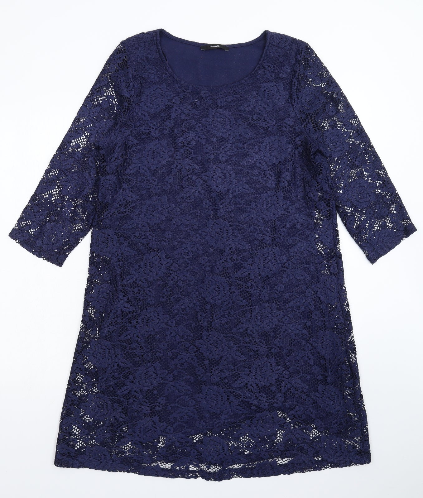 George Womens Blue   A-Line  Size 12