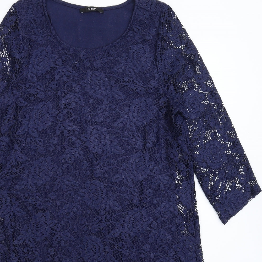 George Womens Blue   A-Line  Size 12