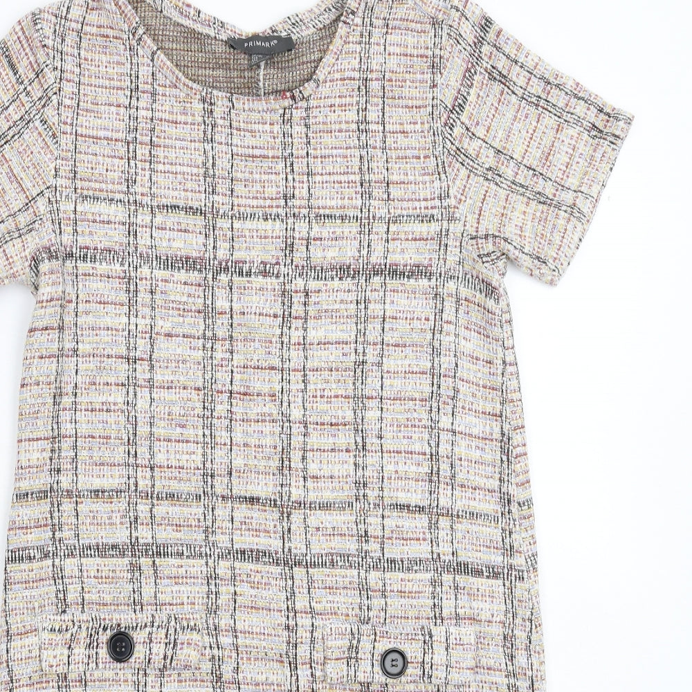 Primark Womens Multicoloured Check  Mini  Size 12