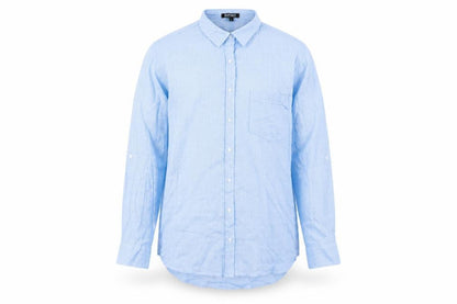 Mens UK Size S Buffalo Blue  Button-Up Long Sleeve Casual Shirt
