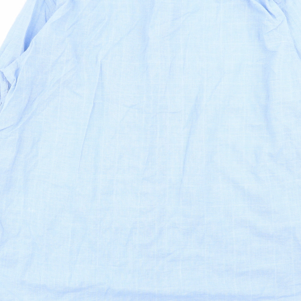 Mens UK Size S Buffalo Blue  Button-Up Long Sleeve Casual Shirt