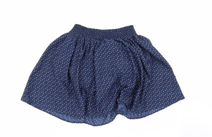 NEXT Girls Blue Polka Dot  Flare Skirt Size 12 Years