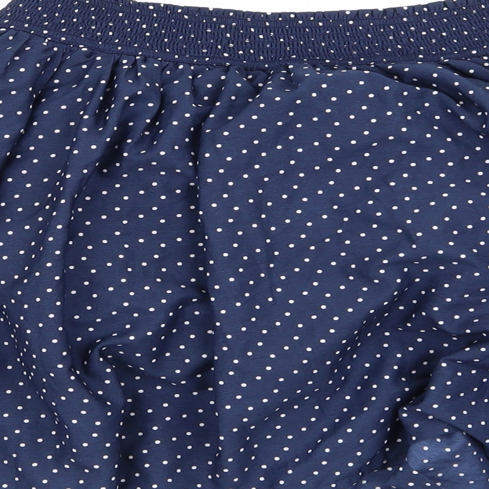 NEXT Girls Blue Polka Dot  Flare Skirt Size 12 Years