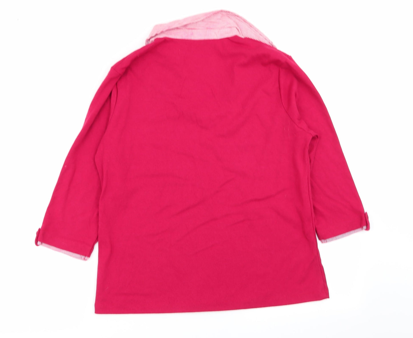 Womens UK Size 14 tigi Red Basic Polo