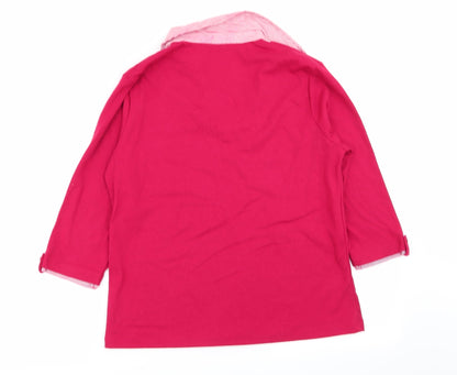 Womens UK Size 14 tigi Red Basic Polo