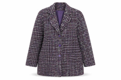 Womens UK Size 16 Damart Multicoloured Overcoat