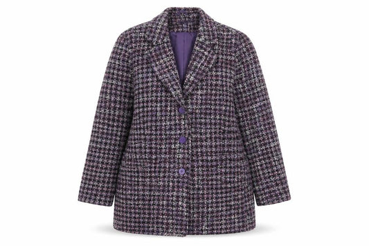 Womens UK Size 16 Damart Multicoloured Overcoat