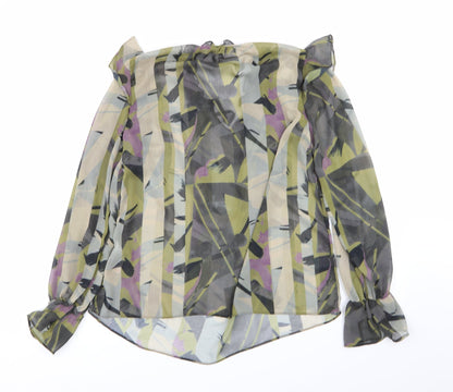 Womens UK Size 10 NEXT Multicoloured Basic Blouse