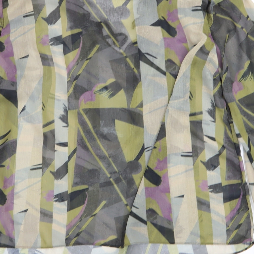 Womens UK Size 10 NEXT Multicoloured Basic Blouse