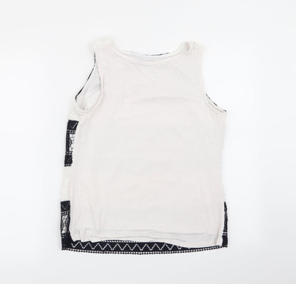 Womens UK Size S Oasis Multicoloured Basic Tank