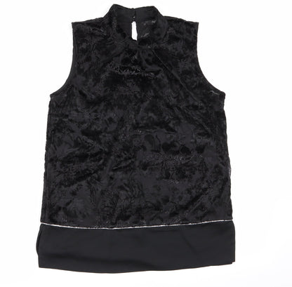 Womens UK Size 10 NEXT Black Basic Blouse