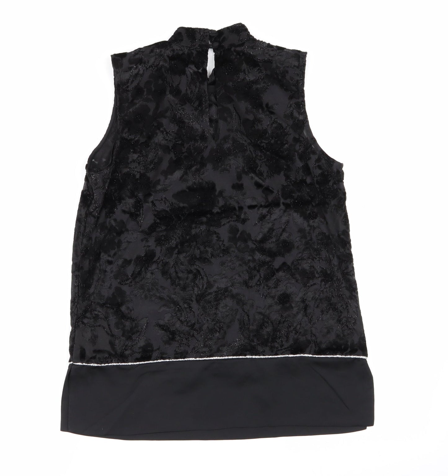 Womens UK Size 10 NEXT Black Basic Blouse
