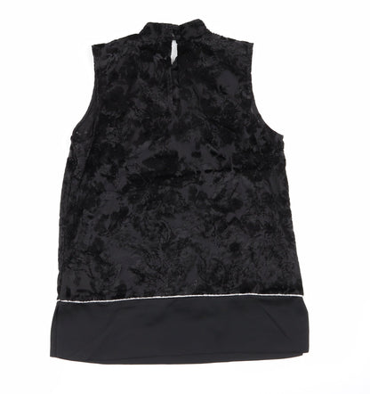 Womens UK Size 10 NEXT Black Basic Blouse