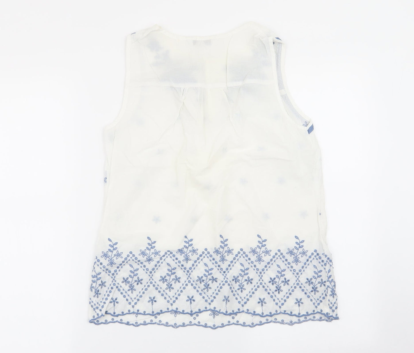 Womens UK Size 10 NEXT White Basic Blouse